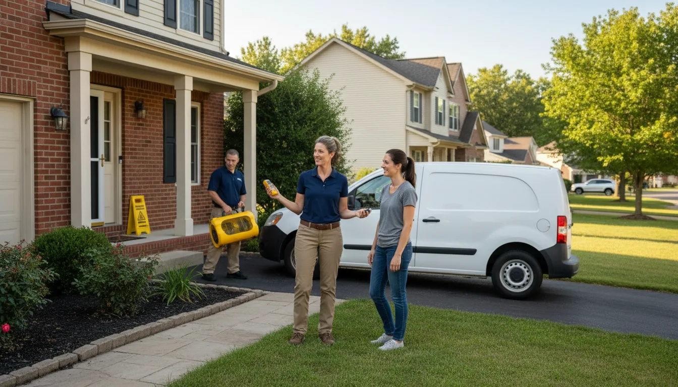 Residential water damage restoration in Woods Cross, UT